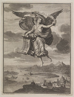 KG 12155
          <br/>
          Titelpagina bij de bijbel van le Clerc (Nieuwe Testament).
          <br/>
          <em>Gouwen, Giliam van der (ca. 1657-1716)</em>